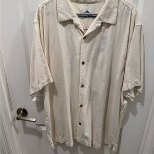 Tommy Bahama Tiki Lounge Graphic Men's Cream Button Down Shirt